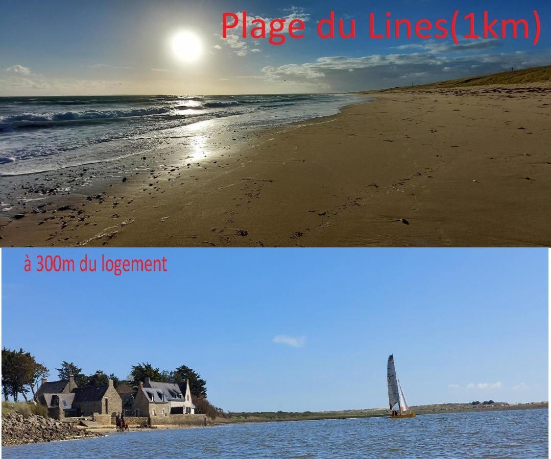 Plouhinec  Maison De Vacances 4 Pers Avec Jardin Privatif A 1Km Plage Lines Et 300M De La Mer De Gavres - Ar Pil Jadur מראה חיצוני תמונה